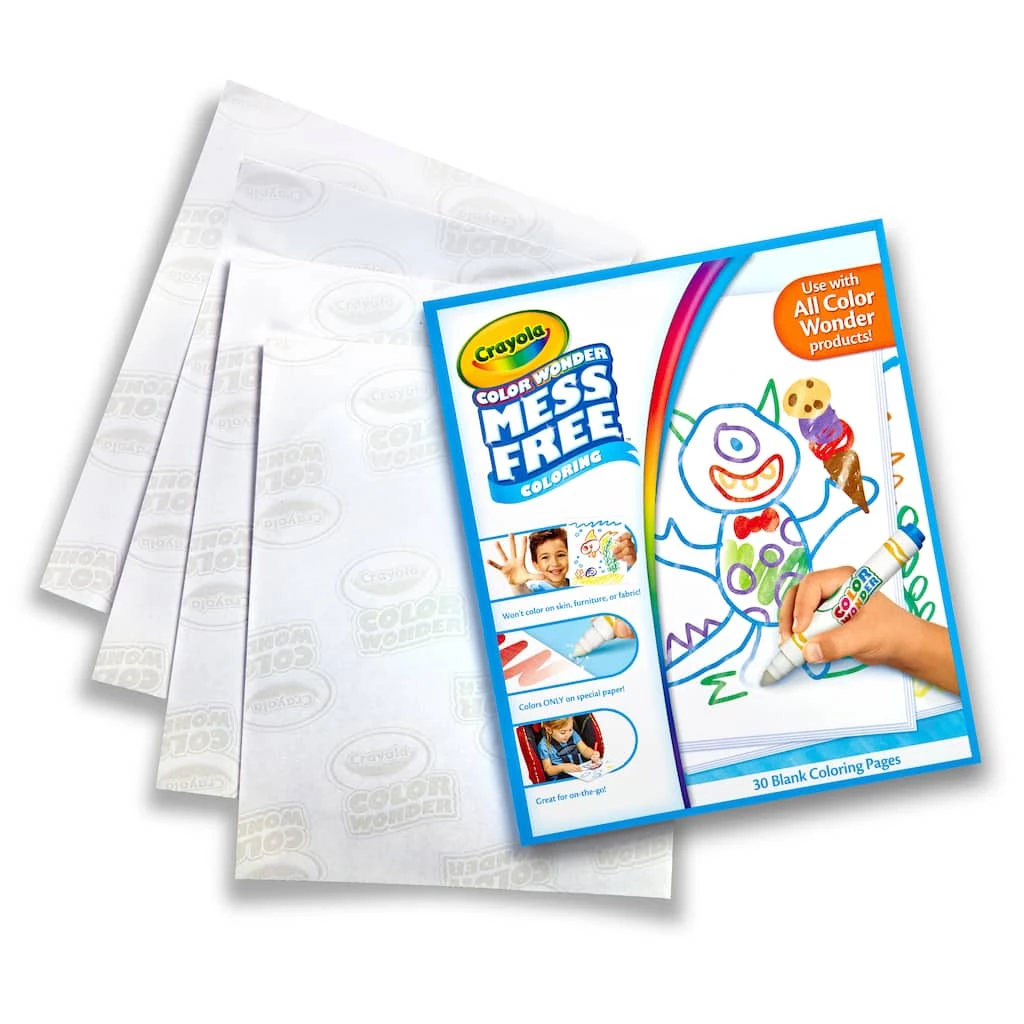 Wholesale β 12 Packs: 30 ct. (360 total) Crayola Color Wonder Mess Free Blank Coloring Pages π 5 Wholesale β 12 Packs: 30 ct. (360 total) Crayola Color Wonder Mess Free Blank Coloring Pages π - Image 3