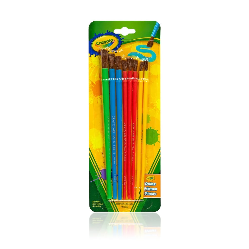 Top 10 🤩 Crayola® Art & Craft Brush Set, 8ct. ❤️ 3 Top 10 🤩 Crayola® Art & Craft Brush Set, 8ct. ❤️