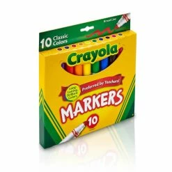 Buy ⭐ 12 Packs: 10 ct. (120 total) Crayola® Classic Broad Line Markers ✨ -Crayola Shop 10218212 3 u 1