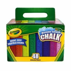Deals 💯 12 Packs: 48 ct. (576 total) Crayola Washable Sidewalk Chalk 🎁