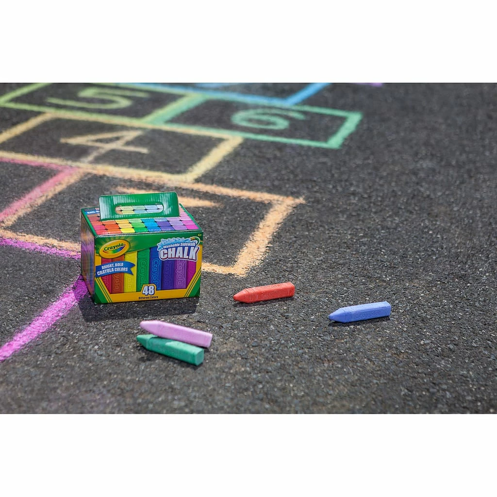 Discount ⭐ Crayola Washable Sidewalk Chalk, 48ct. ❤️ 8 Discount ⭐ Crayola Washable Sidewalk Chalk, 48ct. ❤️ - Image 6