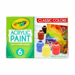Outlet 😀 Crayola® Acrylic Paint, 6ct. 👍