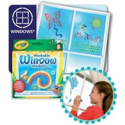 Coupon ⭐ 12 Packs: 8 ct. (96 total) Crayola Washable Window Markers ✔️ -Crayola Shop 10311878 5 1