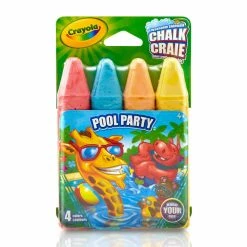Coupon 💯 Assorted Crayola® Party Colors Anti-Roll Sidewalk Chalk ✨ -Crayola Shop 10319838 3