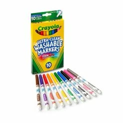 Brand new ⌛ Crayola® Ultra-Clean Fine Line Classic Color Markers, 10 Count ⭐ -Crayola Shop 10354959 4