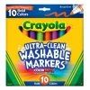 Cheapest 🔥 12 Packs: 10 ct. (120 total) Crayola® Ultra-Clean Broad Line Bold Markers 🌟 -Crayola Shop 10359396 1