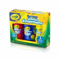 Top 10 🔔 12 Packs: 3 ct. (36 total) Crayola Primary Colors Washable Fingerpaints 🤩 -Crayola Shop 10382699 3 u 1