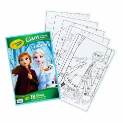 Wholesale 🔥 12 Packs: 18 ct. (216 total) Crayola® Disney Frozen 2 Giant Coloring Pages 🛒 -Crayola Shop 10382701 3