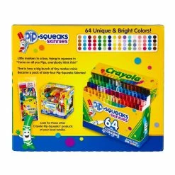 Discount 🌟 6 Packs: 64 ct. (384 total) Crayola® Pip-Squeaks™ Skinnies™ Washable Markers ✔️ -Crayola Shop 10446593 2 u 1