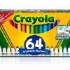 Brand new 🥰 6 Packs: 64 ct. (384 total) Crayola® Broad Line Washable Markers Variety Pack 🥰 -Crayola Shop 10490887 1