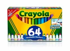 Brand new 🥰 6 Packs: 64 ct. (384 total) Crayola® Broad Line Washable Markers Variety Pack 🥰
