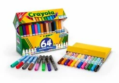 Brand new 🥰 6 Packs: 64 ct. (384 total) Crayola® Broad Line Washable Markers Variety Pack 🥰 -Crayola Shop 10490887 4 1
