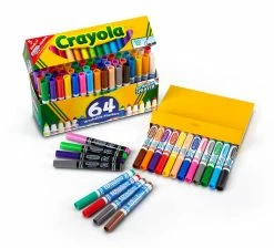 Best Sale 😉 Crayola® Broad Line Washable Markers Variety Pack, 64ct 👏 -Crayola Shop 10490887 5