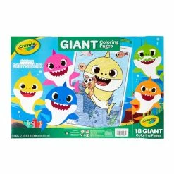 New 🔔 Crayola Baby Shark Giant Coloring Pages 🔔 -Crayola Shop 10567672 4