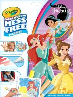 Budget 🧨 18 Pack: Crayola® Color Wonder™ Mess Free™ ©Disney Princess Coloring Pad & Markers by Crayola Color Wonder 😍