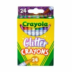 Discount 🔔 Crayola® Glitter Crayons, 24ct. 👏