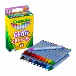 Discount 🔔 Crayola® Glitter Crayons, 24ct. 👏 -Crayola Shop 10612135 3