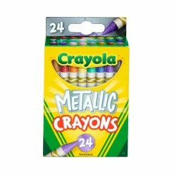 Outlet ⭐ Crayola® Metallic Crayons, 24ct. 👏