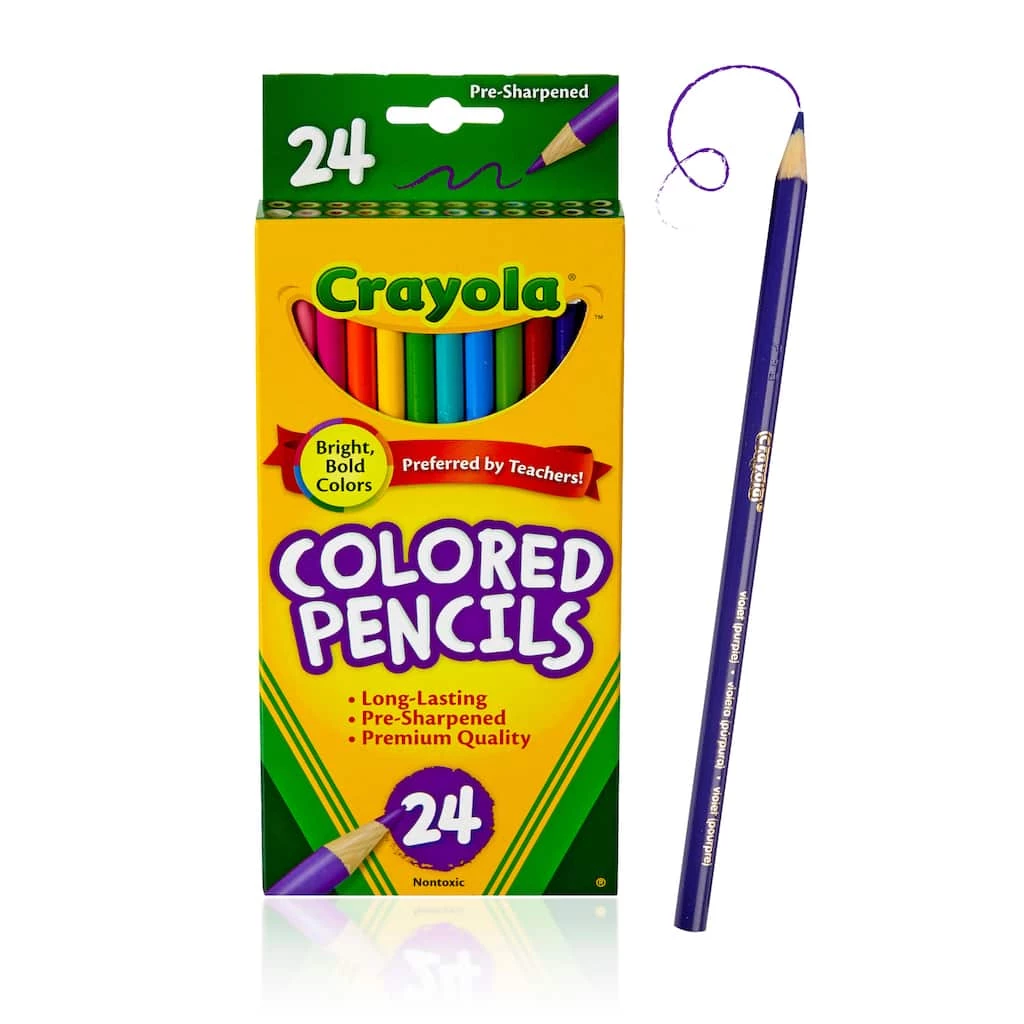 Budget 🤩 Crayola® Colored Pencils, 24ct. 🔔 3 Budget 🤩 Crayola® Colored Pencils, 24ct. 🔔