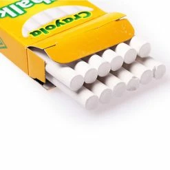 Outlet ✔️ 12 Packs: 12 ct. (144 total) Crayola® White Chalk 👏 -Crayola Shop 10620781 3 1