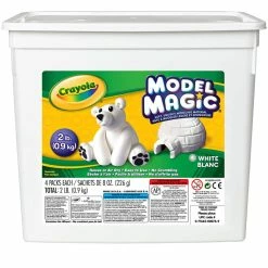 Buy 🎁 8 Pack: Crayola® 2lb. Model Magic® White Bucket by Crayola Model Magic ⭐