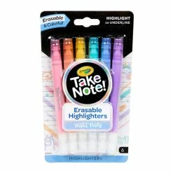 Best reviews of 🤩 Crayola® Take Note™ Pastel Erasable Highlighters, 6ct. 🤩