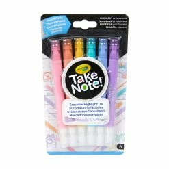Best deal 🥰 8 Packs: 6 ct. (48 total) Crayola® Take Note™ Pastel Erasable Highlighters 🥰