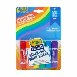 Buy 😍 12 Packs: 6 ct. (72 total) Crayola® Project™ Quick-Dry Paint Sticks ✔️