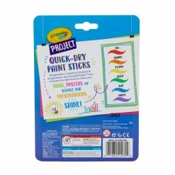 Buy 😍 12 Packs: 6 ct. (72 total) Crayola® Project™ Quick-Dry Paint Sticks ✔️ -Crayola Shop 10629187 5 1
