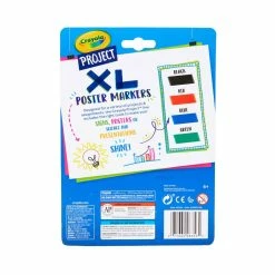 Deals 👏 12 Packs: 4 ct. (48 total) Crayola® Project™ Classic Chisel Tip XL Poster Markers 🎁 -Crayola Shop 10629188 6 1