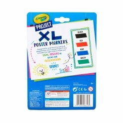 Cheapest 😀 Crayola® Project™ Classic Chisel Tip XL Poster Markers, 4ct. 😉 -Crayola Shop 10629188 6