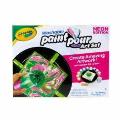 Flash Sale 👍 8 Pack: Crayola® Neon Washable Paint Pour Art Set 👍