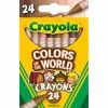 Cheap 😍 12 Packs: 24 ct. (288 total) Crayola® Colors of the World™ Skin Tone Crayons 👏 -Crayola Shop 10647156 1 1