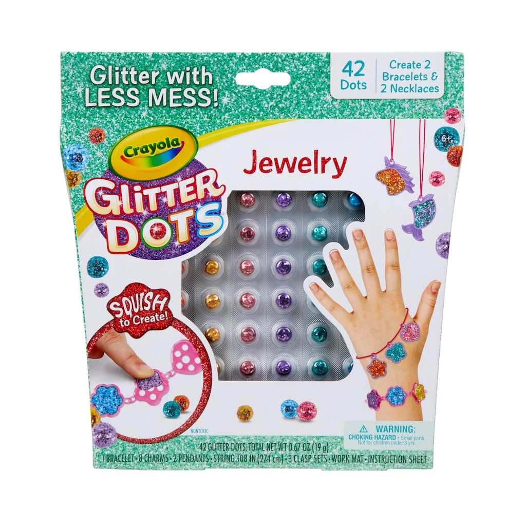 Wholesale 😀 Crayola® Glitter Dots Jewelry Kit 🤩 4 Wholesale 😀 Crayola® Glitter Dots Jewelry Kit 🤩 - Image 2