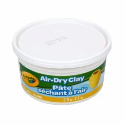 New 🤩 Crayola® 2.5lb. Yellow Air Dry Clay Tub 🛒