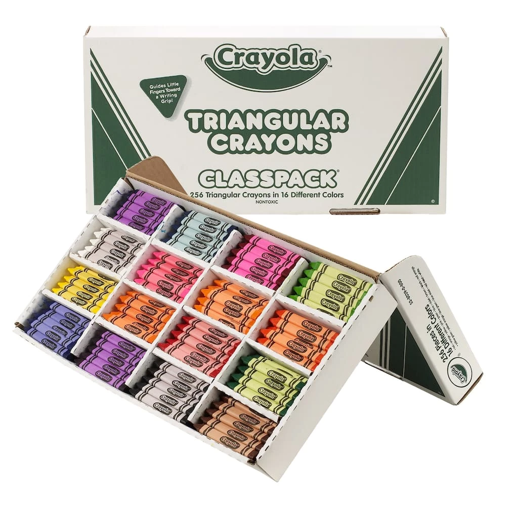 Brand new 🔥 6 Packs: 256 ct. (1,536 total) Crayola® Classpack® Triangular Crayons 🥰 3 Brand new 🔥 6 Packs: 256 ct. (1,536 total) Crayola® Classpack® Triangular Crayons 🥰