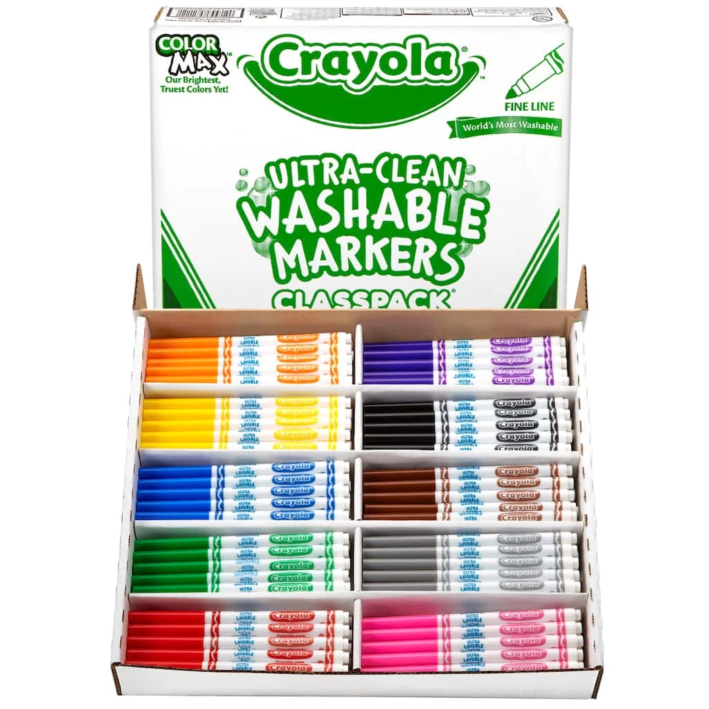 Cheap 🎉 Crayola® Classpack® Ultra-Clean Fine Line Markers, Pack of 200 🔥 3 Cheap 🎉 Crayola® Classpack® Ultra-Clean Fine Line Markers, Pack of 200 🔥