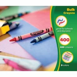 Brand new 👍 6 Packs: 400 ct. (2,400 total) Crayola® Large Size Crayon Classpack® 🛒 -Crayola Shop D025288S 4 1