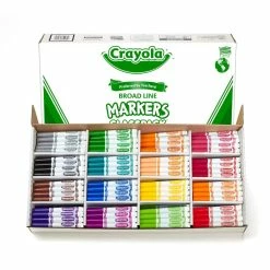 New 💯 6 Packs: 256 ct. (1,536 total) Crayola® Classpack® Original Formula Markers 🔔