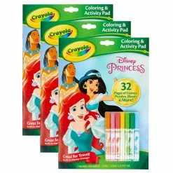 Coupon ❤️ 4 Packs: 3 ct. (12 total) Crayola® Disney Princess Coloring & Activity Pad with Markers 💯
