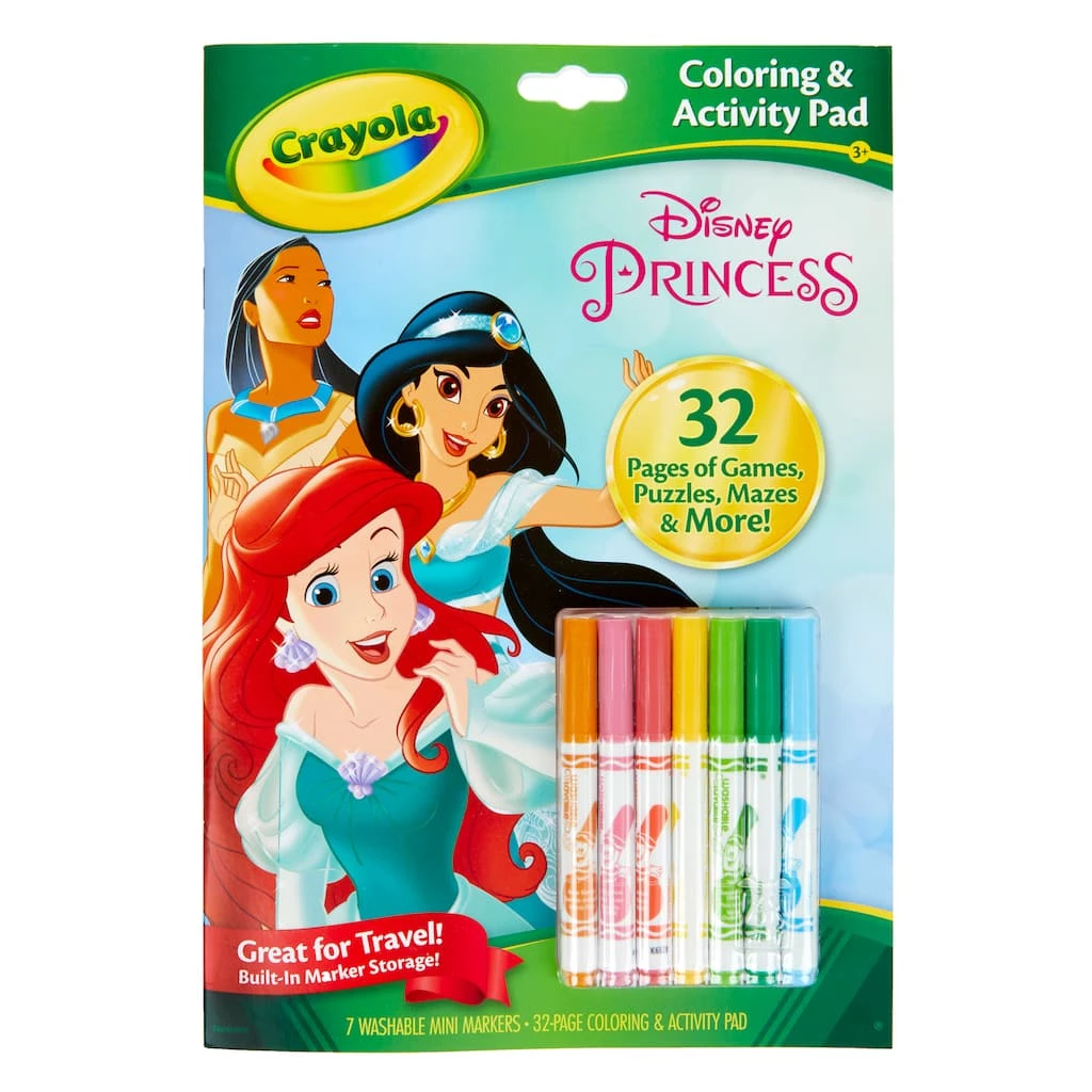 Coupon β€οΈ 4 Packs: 3 ct. (12 total) Crayola® Disney Princess Coloring & Activity Pad with Markers π― 4 Coupon β€οΈ 4 Packs: 3 ct. (12 total) Crayola® Disney Princess Coloring & Activity Pad with Markers π― - Image 2