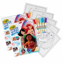 Hot Sale ✔️ Crayola Disney Princess Color Wonder Mess Free Coloring Pad & Markers, 2ct. 👍