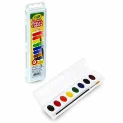 Cheap 🧨 Crayola® 8 Color Educational Watercolor Set ⭐ -Crayola Shop D277718S 2