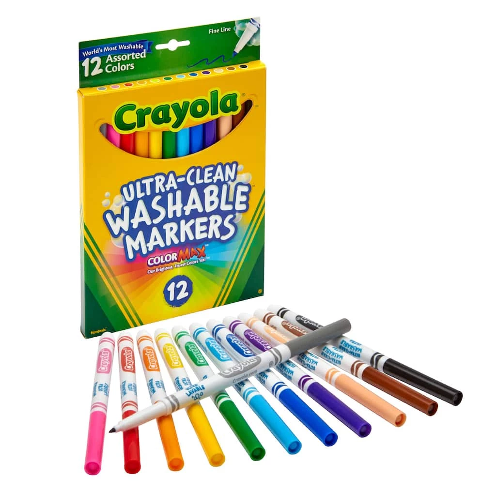 Wholesale 🥰 Crayola® Washable™ 12 Color Fine Line Marker Set ✔️ 4 Wholesale 🥰 Crayola® Washable™ 12 Color Fine Line Marker Set ✔️ - Image 2