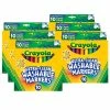 Discount 👍 Crayola® Ultra-Clean Washable Broad Line Classic Colors Markers, 6 Packs of 10 🎁 -Crayola Shop D288860S 1