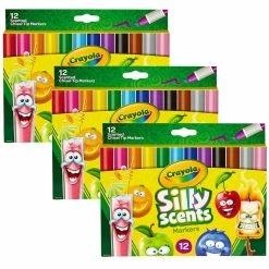 Discount 🤩 8 Packs: 3 Packs 12 ct. (288 total) Crayola® Silly Scents™ Washable Chisel Tip Markers 🤩