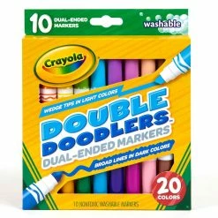 Brand new 😉 Crayola® Dual-Ended Washable Double Doodlers Markers, 3 Packs of 10 🤩 -Crayola Shop D288878S 2