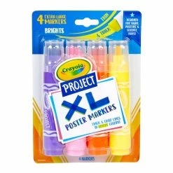 Cheap 🧨 4 Packs: 3 Packs 4ct. (48 total) Crayola® Project XL Bold & Bright Poster Markers ❤️ -Crayola Shop D288898S 2 1