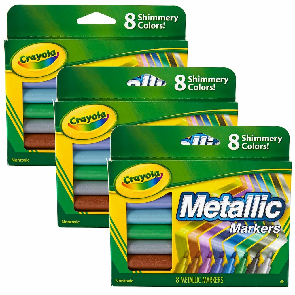 Coupon π 8 Packs: 3 Packs 8 ct. (192 total) Crayola® Metallic Markers π 3 Coupon π 8 Packs: 3 Packs 8 ct. (192 total) Crayola® Metallic Markers π