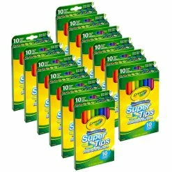 Best deal ๐งจ 4 Packs: 12 Packs 10 ct. (480 total) Crayola® Washable Super Tips Markers ๐งจ